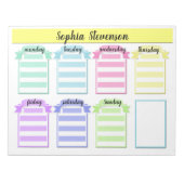 Abreißen des Kalenders, kreieren Sie sich selbst,  Notizblock (Vorderseite)