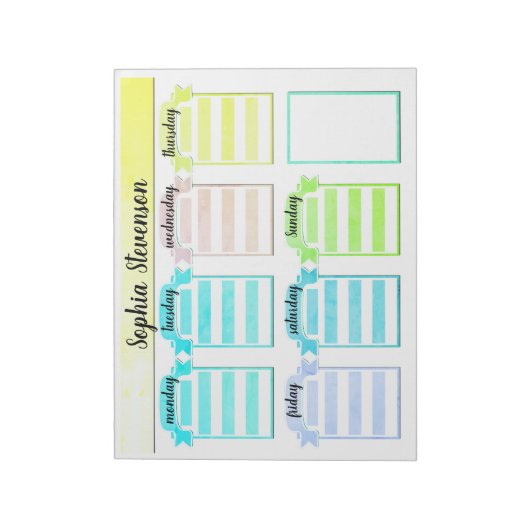 Abreißen des Kalenders, kreieren Sie sich selbst, Notizblock (Rotiert)