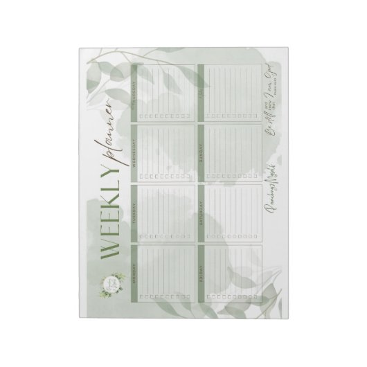 Abreißen des Notepad Weekly Planers Notizblock (Rotiert)