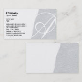 Abreißen - leicht graues, grünes Papiergewebe Visitenkarte (Vorne/Hinten)