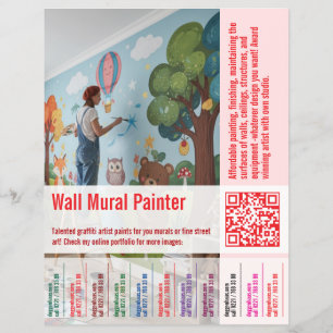 Abreißflyer   Einstellungsflyer für Maler & Dekora Flyer