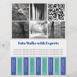 Abreißflyer Foto Walks Flyer
