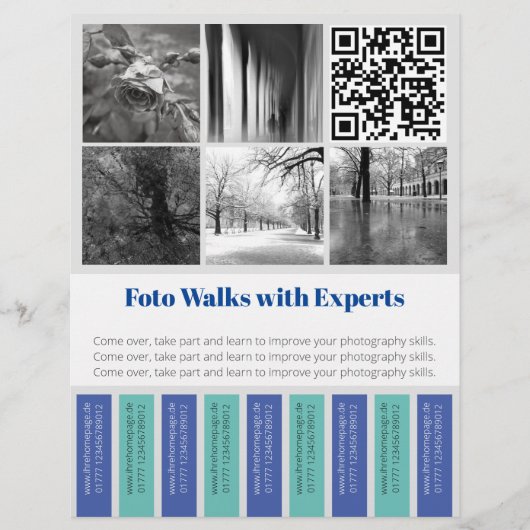 Abreißflyer Foto Walks Flyer (Vorne)
