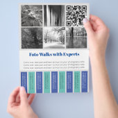 Abreißflyer Foto Walks Flyer (Hand)