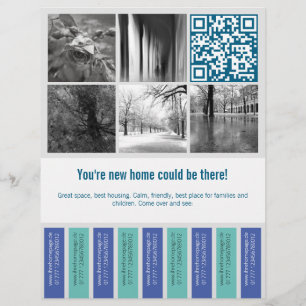 Abreißflyer quadratische Bilder Flyer