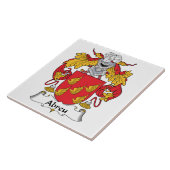 Abreu-Familienwappen Fliese (Seite)