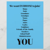 Abril PTA Flyer (Hinten)