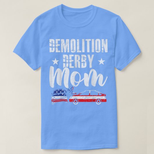 Abriss Derby MomDemo Derby Mutter Auto Crash Sp T-Shirt (Design vorne)