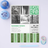 Abriss Flyer modern klar Gartenbau (Einzeln)