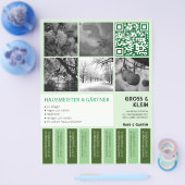 Abriss Flyer modern klar Gartenbau (Einzeln)
