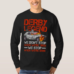 Abriss von Derby-Autos für einen Abriss-Derby T-Shirt