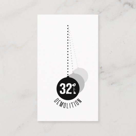 Abrissexperte Business Card v2 Visitenkarte (Vorderseite)