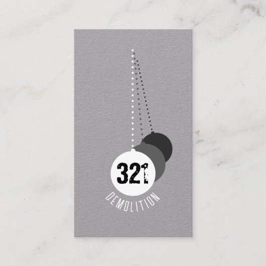 Abrissexperte Business Card v3 Visitenkarte (Vorderseite)