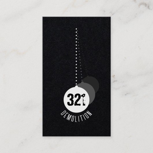 Abrissexperte Business Card v4 Visitenkarte (Vorderseite)