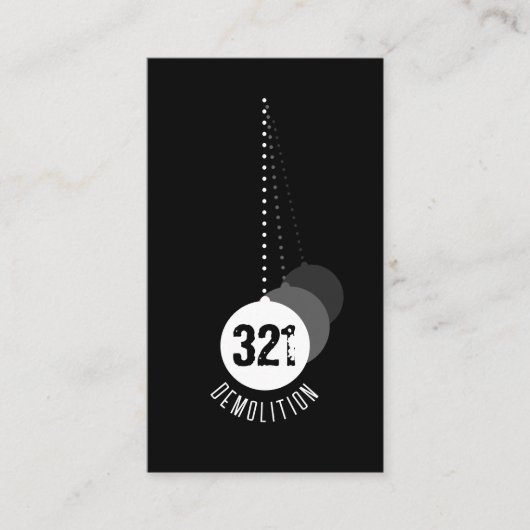 Abrisskarte Visitenkarte (Vorderseite)