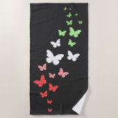 Abrosexual Schmetterlingsstolz Strandtuch (Vorderseite)