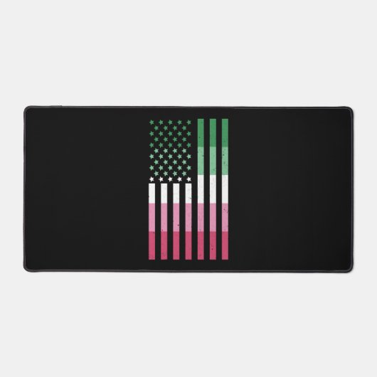 Abrosexual USA Flag LGBT Geschenk Abrosexual Schreibtischunterlage (Vorderseite)