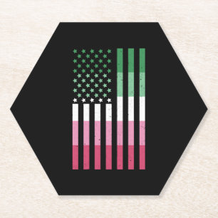 Abrosexual USA Flag LGBT Geschenk Abrosexual Untersetzer