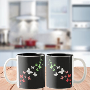 Abrosexueller Schmetterlingsstolz Zweifarbige Tasse
