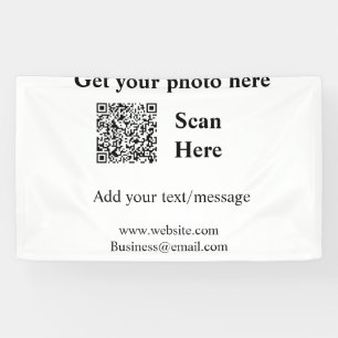 Abrufen Ihres Foto-Scan QR Website E-E-Mail-Adress Banner