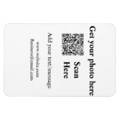 Abrufen Ihres Foto-Scan QR Website E-E-Mail-Adress Magnet (Horizontal)