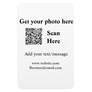 Abrufen Ihres Foto-Scan QR Website E-E-Mail-Adress Magnet