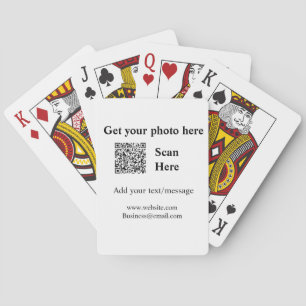 Abrufen Ihres Foto-Scan QR Website E-E-Mail-Adress Spielkarten