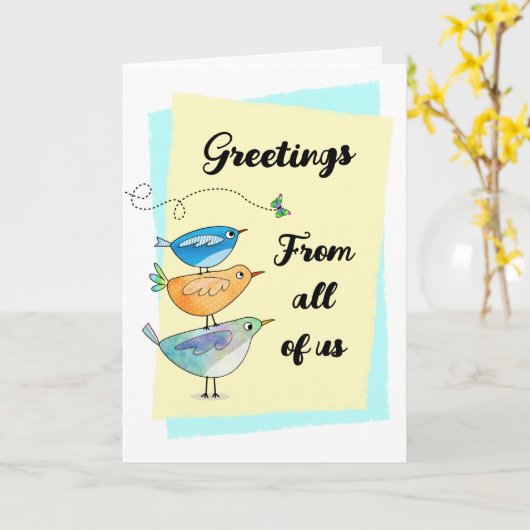 Abrufen von Wünschen Name aus der Grußkarte hinzuf Karte (Gelbe Blume)