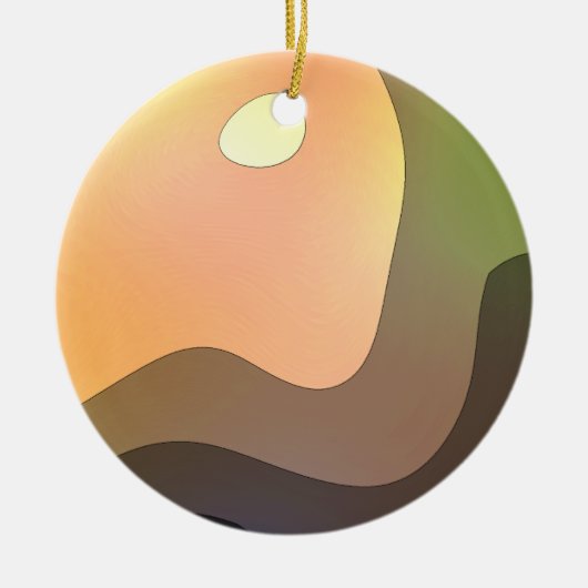 Abrutschen Keramik Ornament (Vorne)