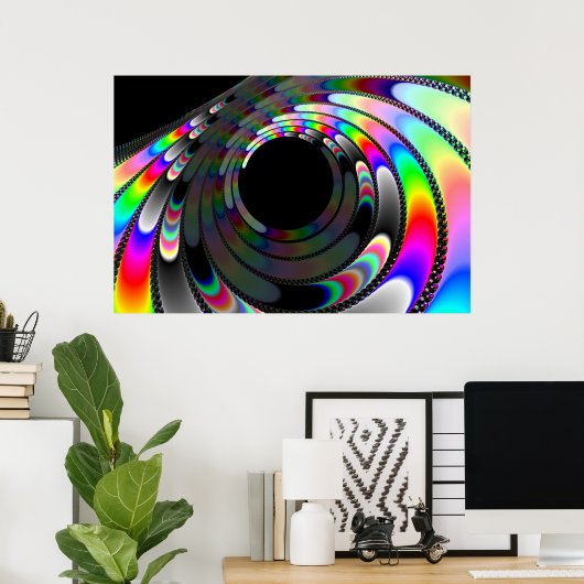 Abrutschen Poster (Heimbüro)