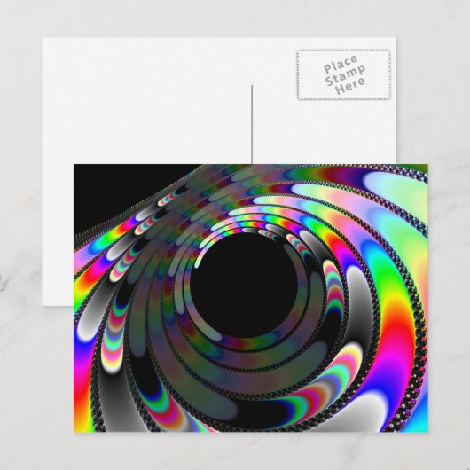 Abrutschen Postkarte (Vorne/Hinten)