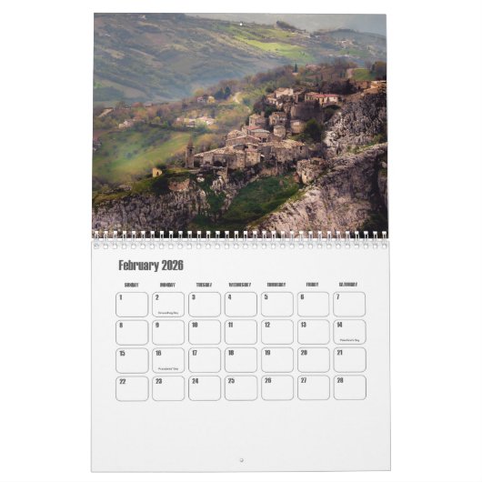 Abruzzen-Italien-Kalender Kalender (Feb 2026)