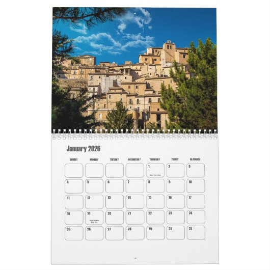 Abruzzen-Italien-Kalender Kalender (Jan 2026)