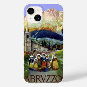 Abruzzen Italien Vintage Reiseposter Kunst mit Fra Case-Mate iPhone 14 Hülle