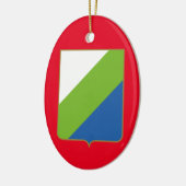 Abruzzen, Italien - Wappen Keramik Ornament (Links)