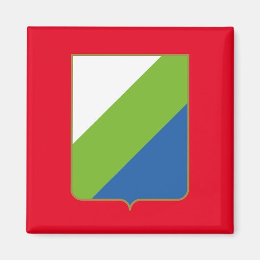 Abruzzen, Italien - Wappen Magnet (Vorne)