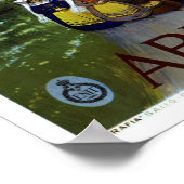 Abruzzen restauriert Vintage italienische Reise Poster (Ecke)