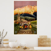 Abruzzo Abruzzo Italien - Vintage Travel Posters Poster (Küche)