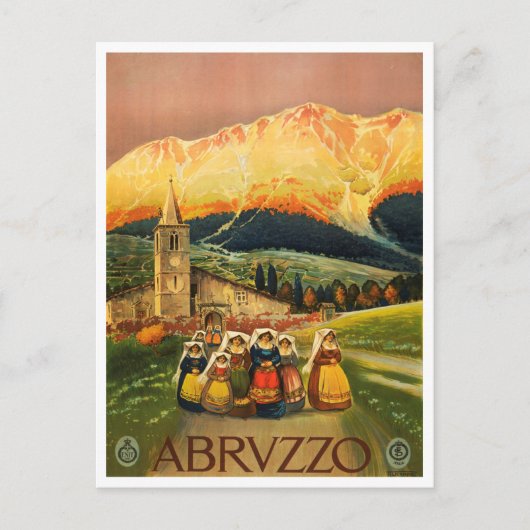 Abruzzo, Abrvzzo, italy Vintage Travel Postkarte (Vorderseite)