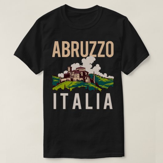 Abruzzo Italia Retro Entwurf einer italienischen R T-Shirt (Design vorne)