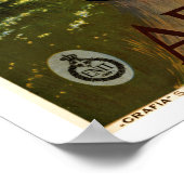 Abruzzo Italien Nationalpark Vintage Poster (Ecke)