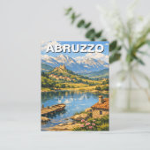 Abruzzo Italien Reise Postkarte (Stehend Vorderseite)