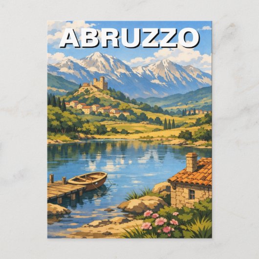 Abruzzo Italien Reise Postkarte (Vorderseite)