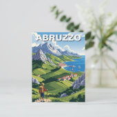 Abruzzo Italien Reise Postkarte (Stehend Vorderseite)