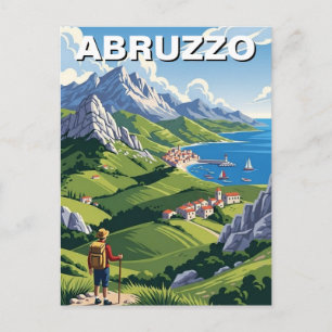 Abruzzo Italien Reise Postkarte