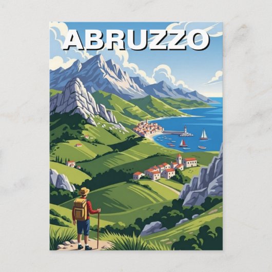 Abruzzo Italien Reise Postkarte (Vorderseite)