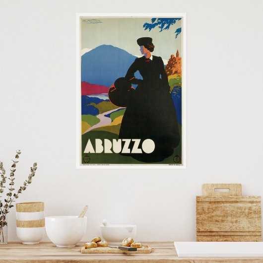 Abruzzo Italien Vintag Poster (Küche)