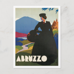 Abruzzo Italien Vintag Postkarte