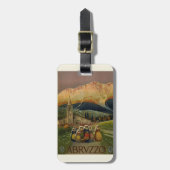 Abruzzo Italien Vintage Poster Gepäckanhänger (Vorderseite vertikal)