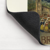 Abruzzo Italien Vintage Poster Mousepad (Ecke)